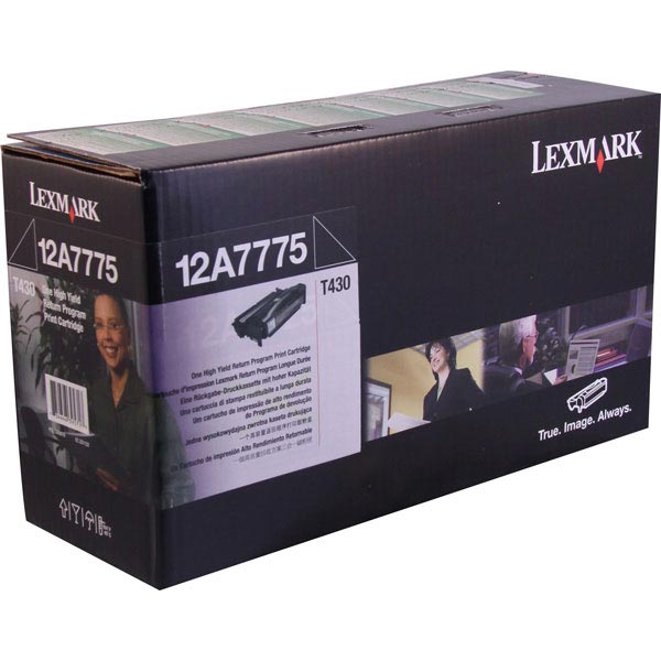 Lexmark 12A7775 OEM High Yield Black Toner Cartridge