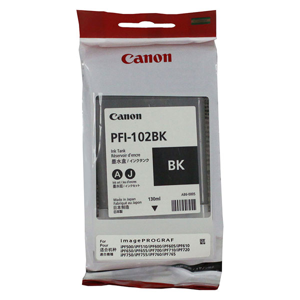 Canon 0895B001 (PFI-102Bk) OEM Black Inkjet Cartridge