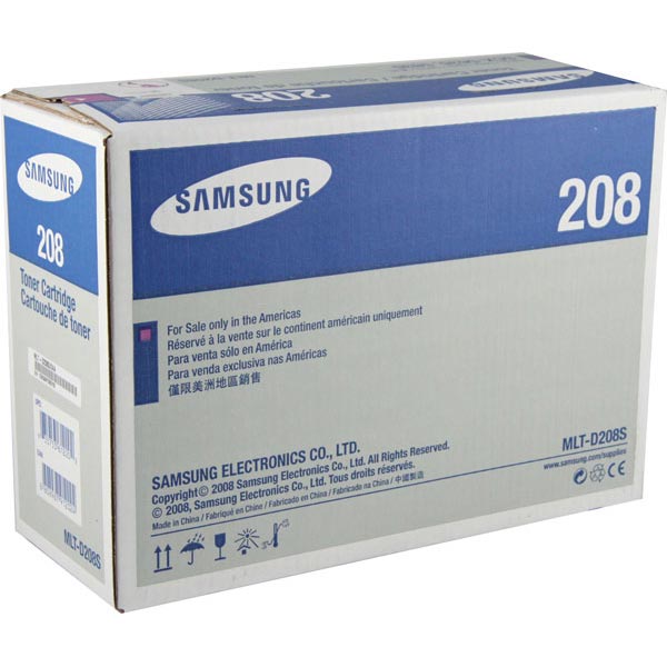 Samsung MLT-D208S OEM Black Laser Toner Cartridge