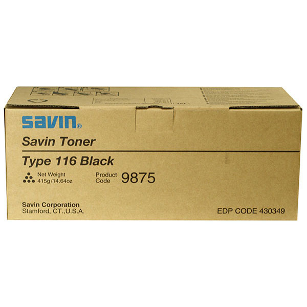 Savin 9875 (Type 116) OEM Black Laser Toner Cartridge