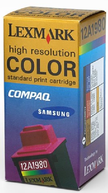 Lexmark 12A1980 (Lexmark #80) OEM Tri Color Inkjet Cartridge