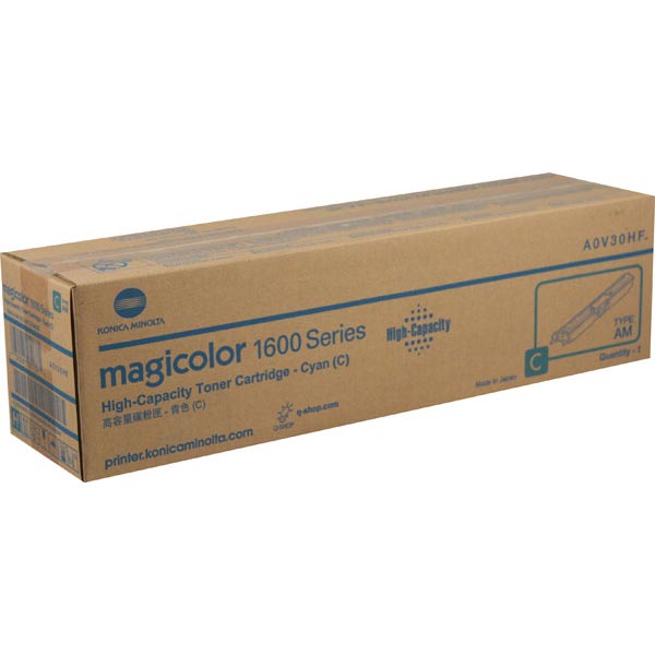 Konica Minolta A0V30HF OEM Cyan Toner Cartridge