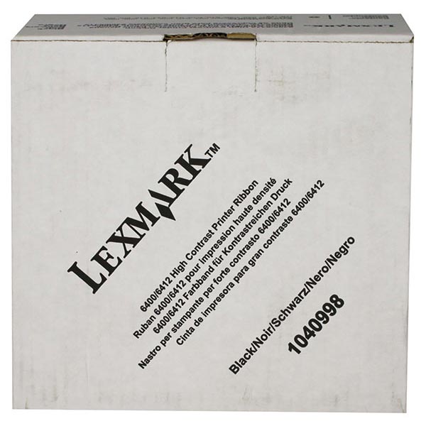 Lexmark 1040998 OEM Black High-Contrast Ribbon (6 pk)