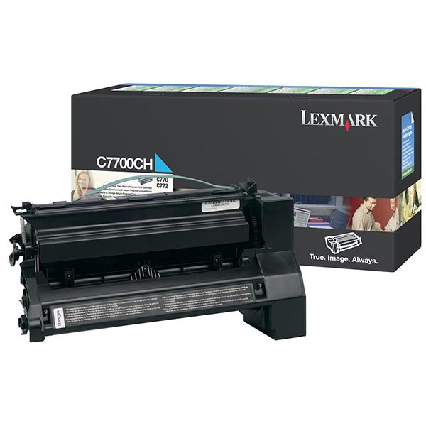 Lexmark C7700CH OEM Cyan Toner Cartridge