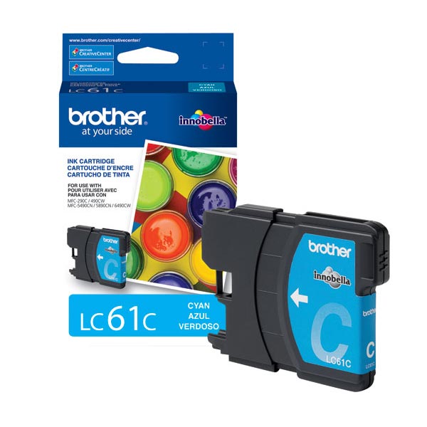 Brother LC-61C OEM Cyan Inkjet Cartridge