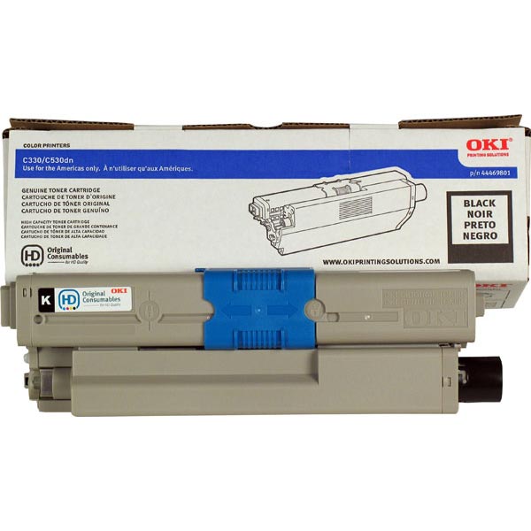 Okidata 44469801 OEM Black Toner Cartridge