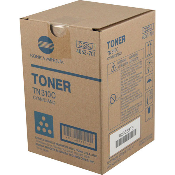 Konica Minolta 4053-701 (TN-310C) OEM Cyan Copier Toner