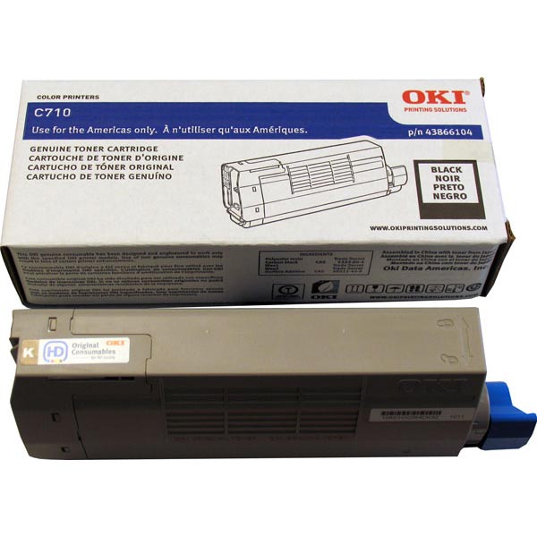 Okidata 43866104 OEM Black Toner Cartridge