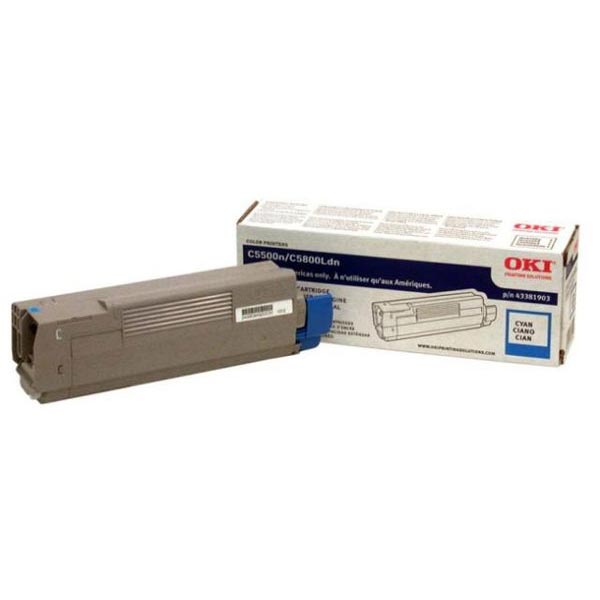 Okidata 43381903 (Type C8) OEM Cyan Toner