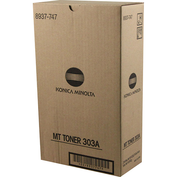 Konica Minolta 8937-747 (Type 303A) OEM Black Laser Toner Cartridge