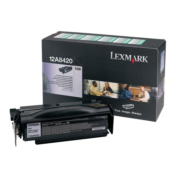 Lexmark 12A8420 OEM Black Toner Cartridge