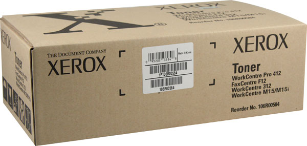 Xerox 106R00584 (106R584) OEM Black Toner Cartridge