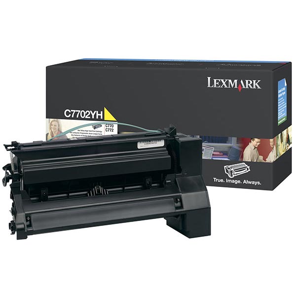 Lexmark C7702YH OEM High Yield Yellow Print Cartridge