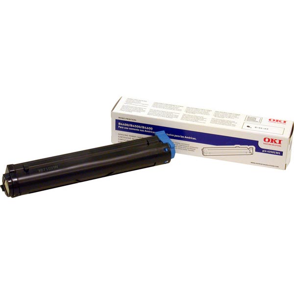 Okidata 43502301 OEM Black Toner Cartridge