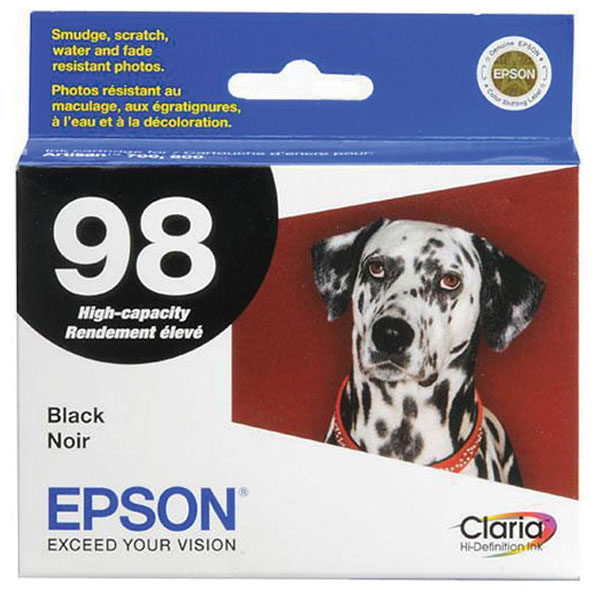 Epson T098120 (Epson 98) OEM Black Inkjet Cartridge