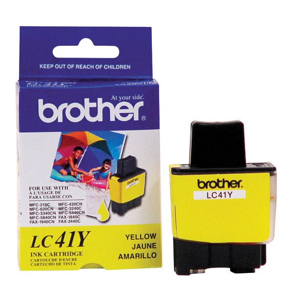 Brother LC-41Y OEM Yellow Inkjet Cartridge