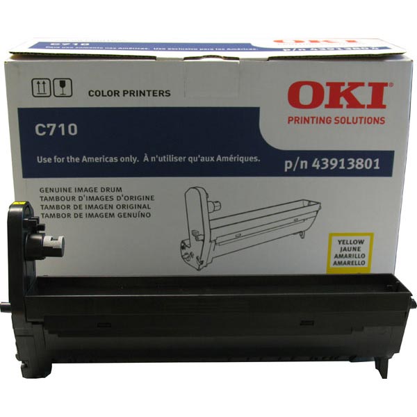 Okidata 43913801 OEM Yellow Image Drum