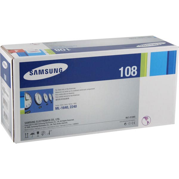 Samsung MLT-D108S OEM Black Toner Cartridge