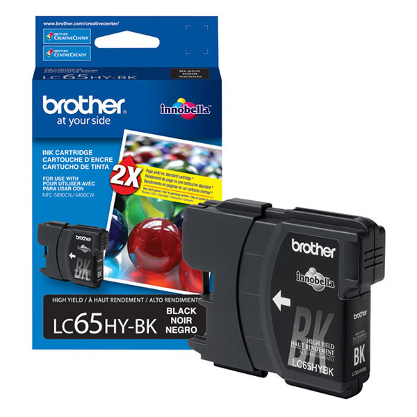 Brother LC-65HYBK OEM Black Inkjet Cartridge