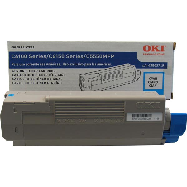 Okidata 43865719 OEM Cyan Toner Cartridge