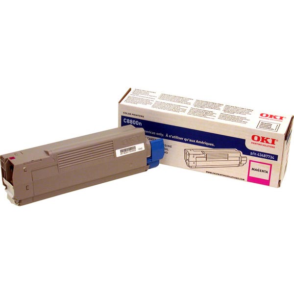 Okidata 43487734 OEM Magenta Toner Cartridge