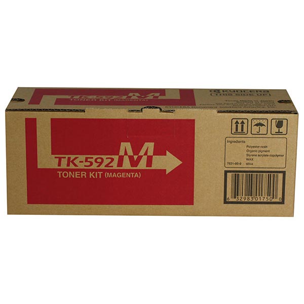 Kyocera Mita 1T02KVBUS0 (TK-592M) OEM Magenta Toner Cartridge