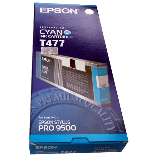 Epson T477011 OEM Cyan Ink Cartridge
