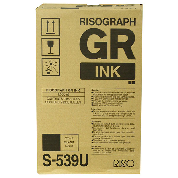 Risograph S-539 OEM Black Inkjet Cartridge