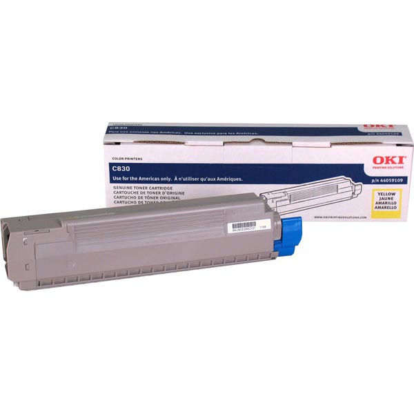 Okidata 44059109 OEM Yellow Toner