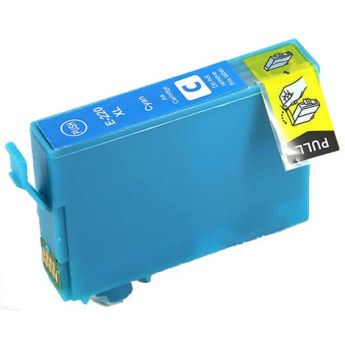 Premium T220XL220 (Epson 220XL) Compatible Epson Cyan Inkjet Cartridge