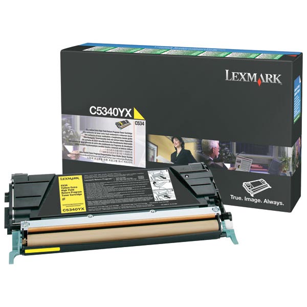 Lexmark C5340YX OEM High Yield Yellow Laser Toner Cartridge