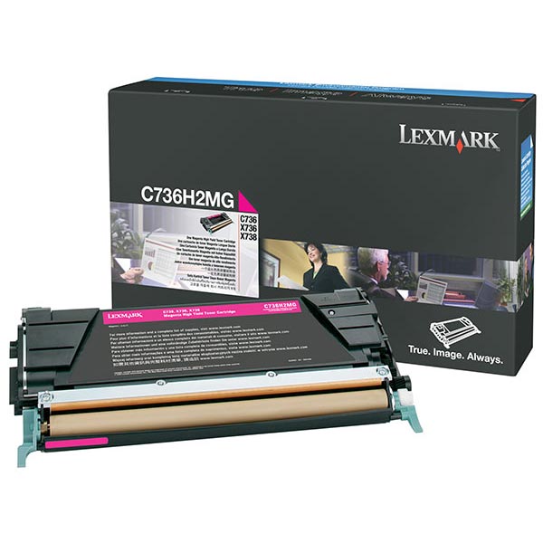 Lexmark C736H2M OEM Magenta Laser Toner Cartridge