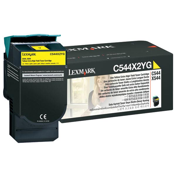 Lexmark C544X2YG OEM Yellow Toner Cartridge