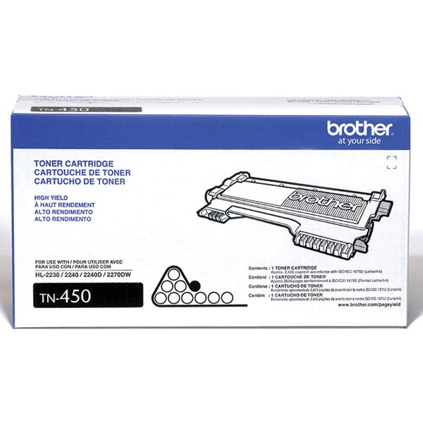 Brother TN-450 OEM Black Toner Cartridge