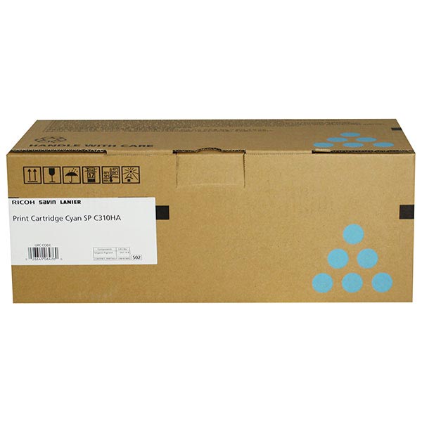 Ricoh 406476 (Type SPC310HA) OEM Cyan Toner Cartridge