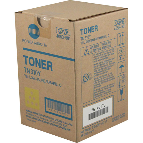 Konica Minolta 4053-501 (TN-310Y) OEM Yellow Copier Toner