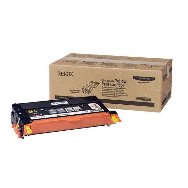 Xerox 113R00725 (113R725) OEM Yellow Toner Cartridge