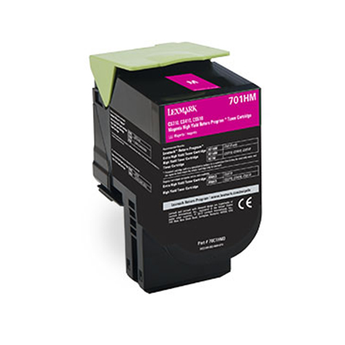 Premium 70C1HM0 (Lexmark #701HM) Compatible Lexmark Magenta Toner Cartridge