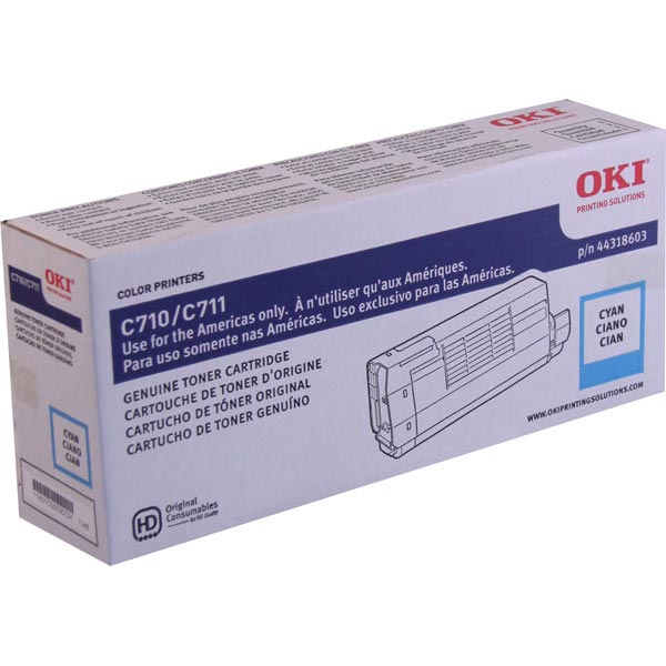 Okidata 44318603 OEM Cyan Toner