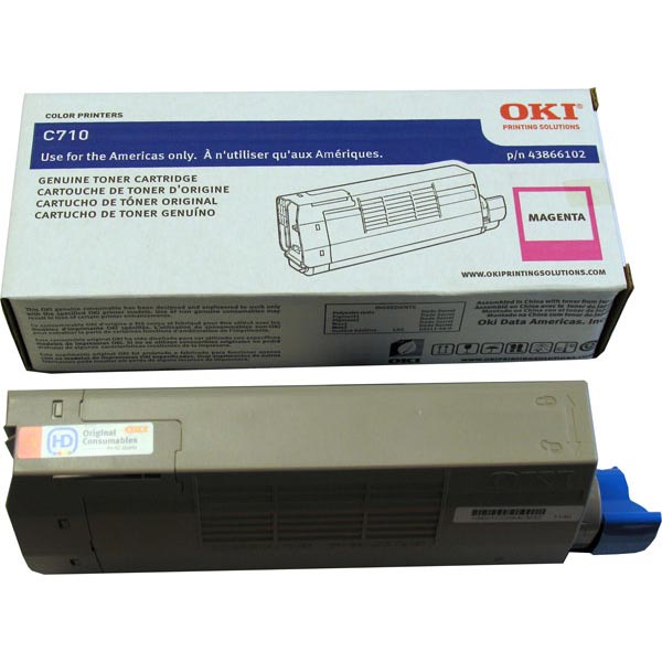 Okidata 43866102 OEM Magenta Toner Cartridge