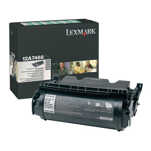 Lexmark 12A7468 OEM Black Toner Cartridge