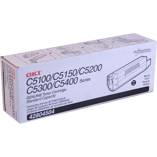 Okidata 42804504 OEM Black Laser Toner Cartridge