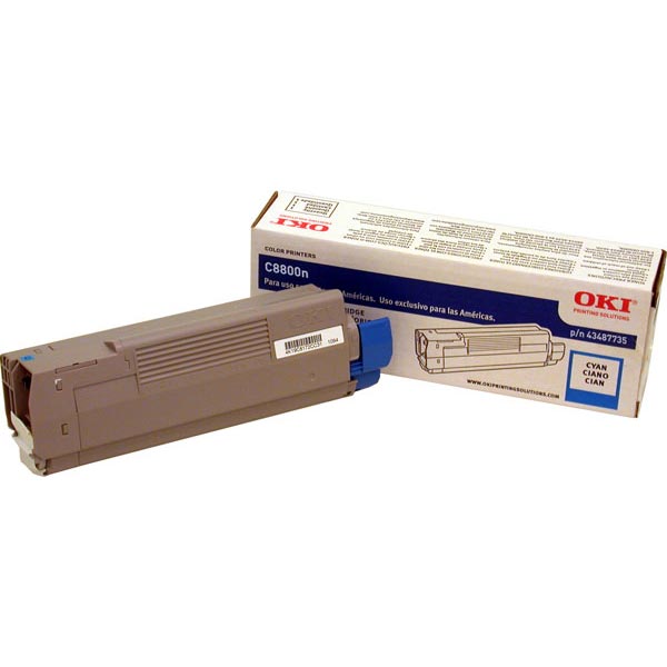 Okidata 43487735 OEM Cyan Toner Cartridge