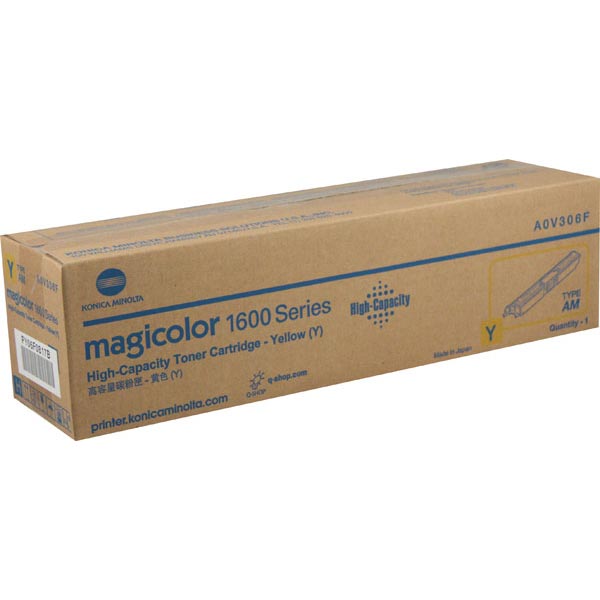 Konica Minolta A0V306F OEM Yellow Toner Cartridge