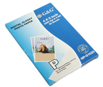 Universal NP-G1625 OEM White 4" x 6", 9 Mil, Premium Photo Glossy 20 sheets/pk