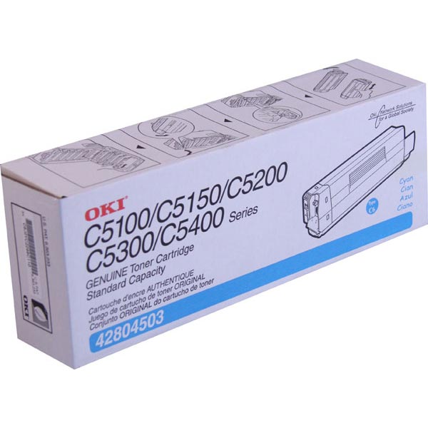 Okidata 42804503 OEM Cyan Laser Toner Cartridge