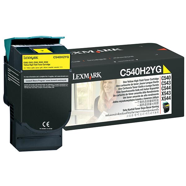 Lexmark C540H2YG OEM Yellow Toner Cartridge