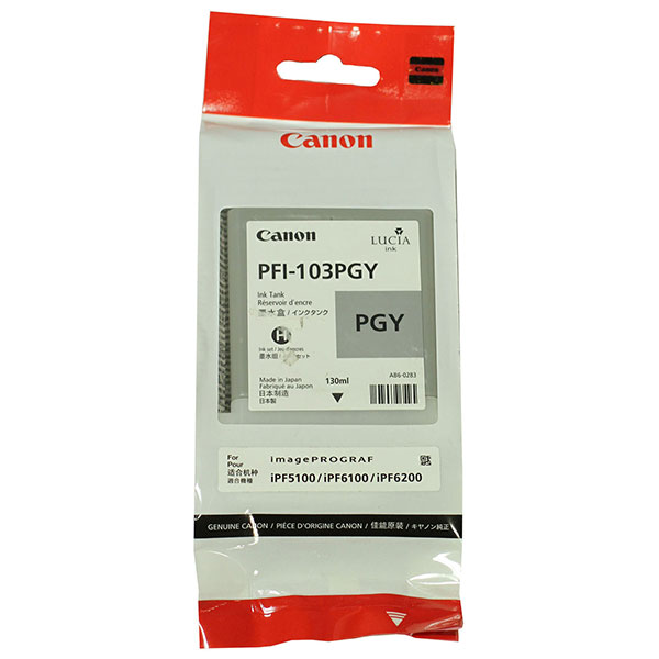 Canon 2214B001AA (PFI-103PGY) OEM Photo Gray Pigment Inkjet Cartridge