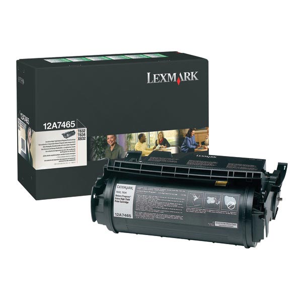 Lexmark 12A7465 OEM Black Print Cartridge