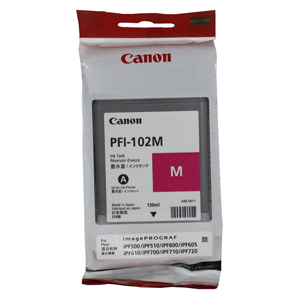 Canon 0897B001 (PFI-102M) OEM Magenta Inkjet Cartridge
